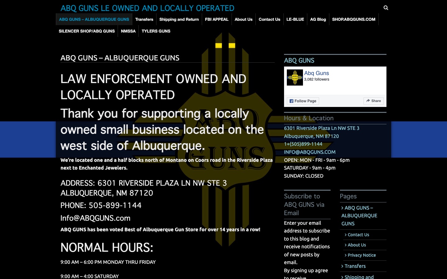 The current homepage